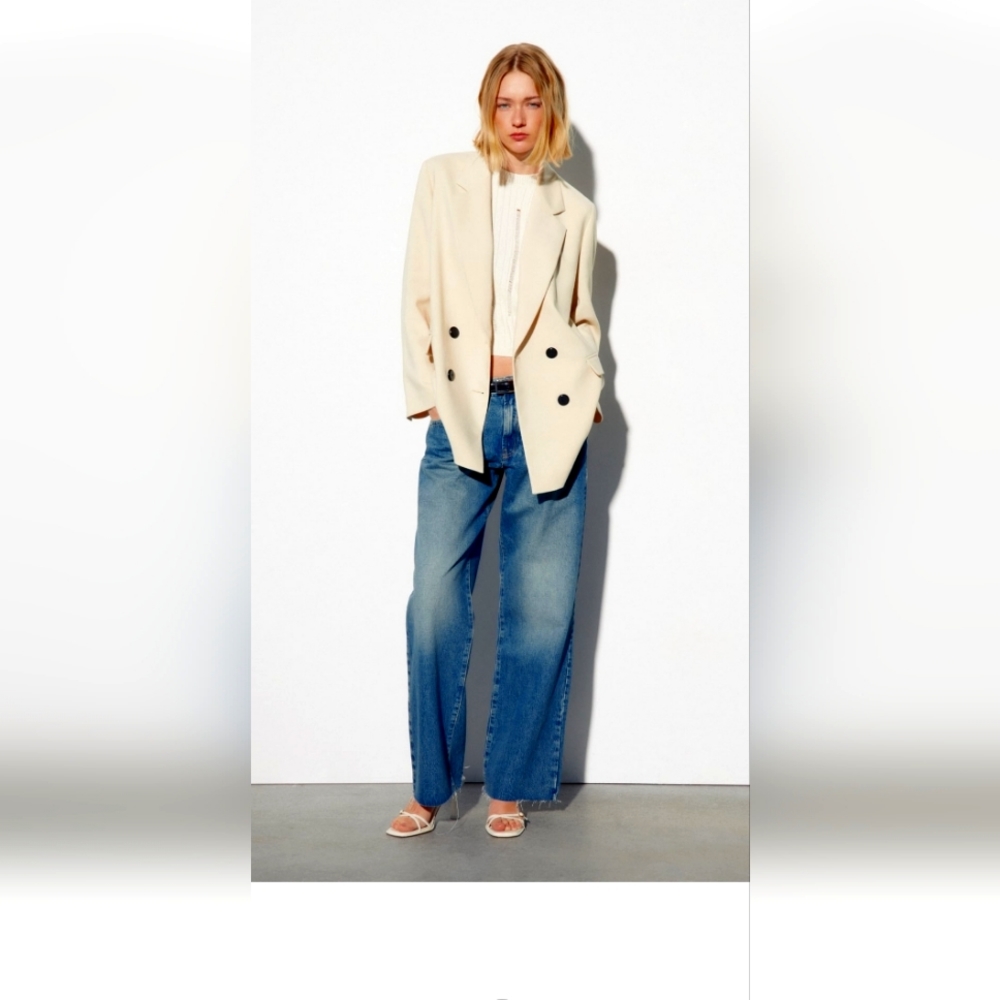 NWT - Zara Double Breasted Blazer
